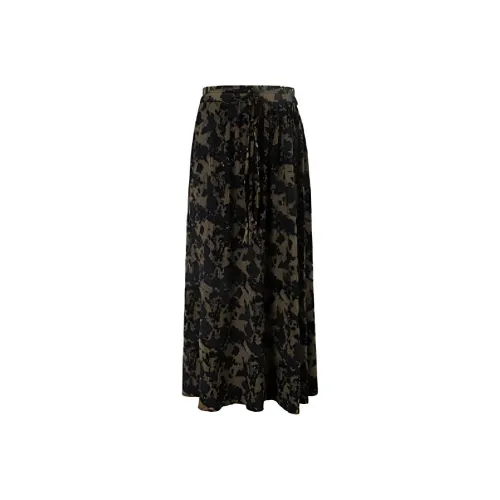 3COLOUR Повседневный Длинный Юбка Женские Кофе