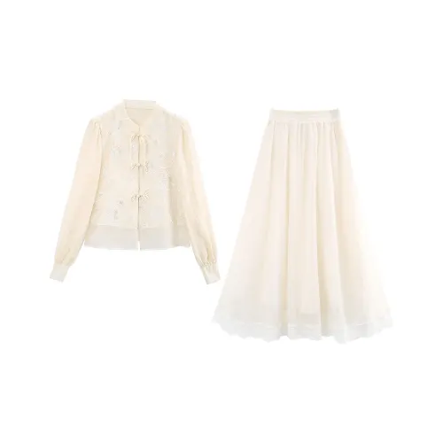 Комплект A Paradise For Awakening с юбкой женский цвет экрю двухкомпонентный комплект