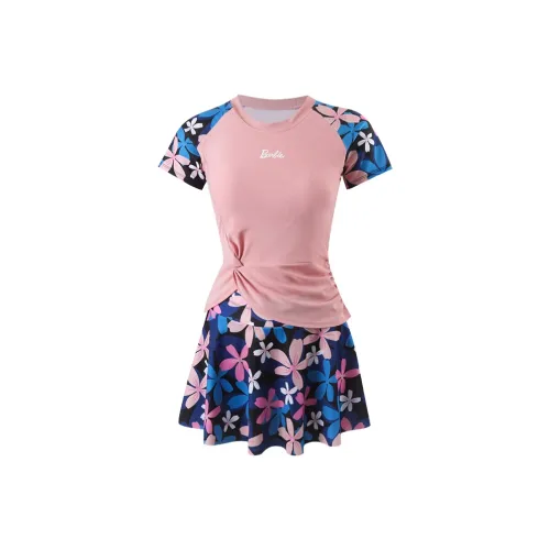 Барби Двухкомпонентный Купальник Женский Розовый