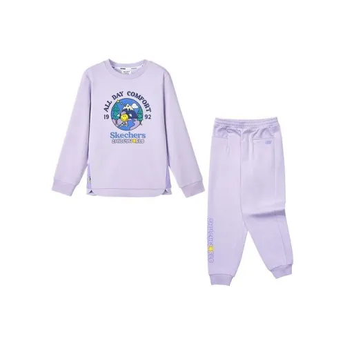 Skechers Kids Повседневная Спортивная Одежда Светлый Снег Синий Малыш