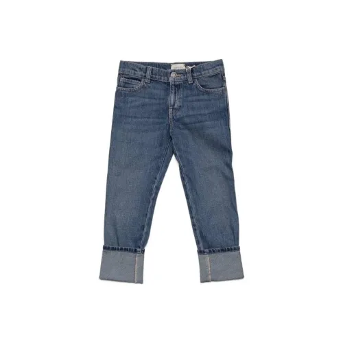 GUCCI Промытый Облегающий крой Прямой крой Синий Дети Возраст 3-7 лет