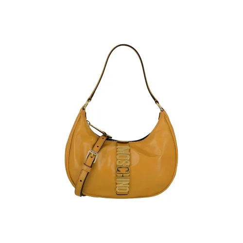 MOSCHINO Сумка через плечо из коровьей кожи женская светлый умбра