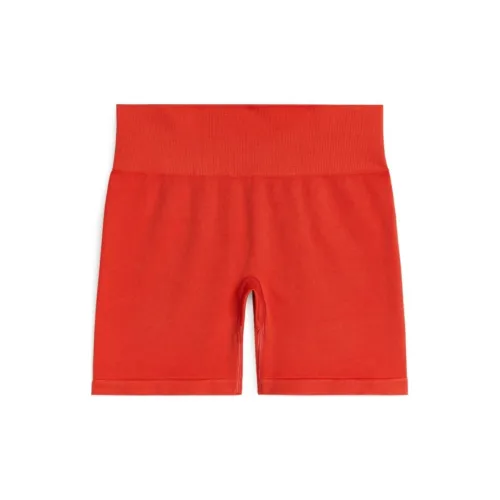 ARKET Спортивные шорты Женские Ярко-оранжевые