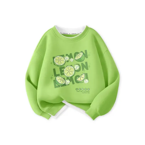 Хлопок Свитшот Лимон Ледяной Лоток Зеленый Детский