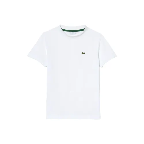 lacoste Белая Детская Рубашка T