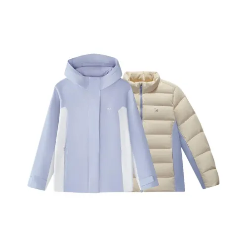 FILA KIDS Down Jacket Bright Light Blue Teenagers