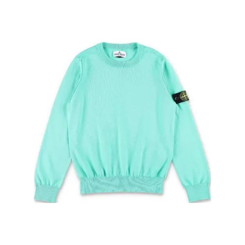 STONE ISLAND Зеленый Kids Свитеры