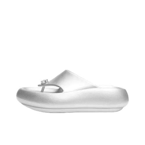 MICHAEL KORS Шлепанцы 5 см Женские Серебряные