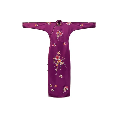 YICHENGFENGXU Чонсам Женский Фиолетовый