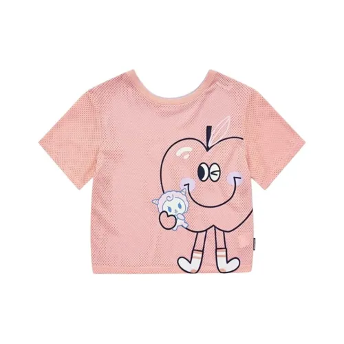 QIAODAN T-рубашка Сладкий сон Апельсин Кружево Фиолетовый для детей 3-7 лет