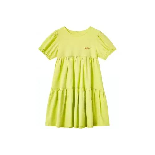 YeeHoO Детское платье ярко-зеленый
