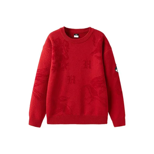 Balabala X HALIBOTE LIANMINGKUAN Свитер Красный тон Подростки