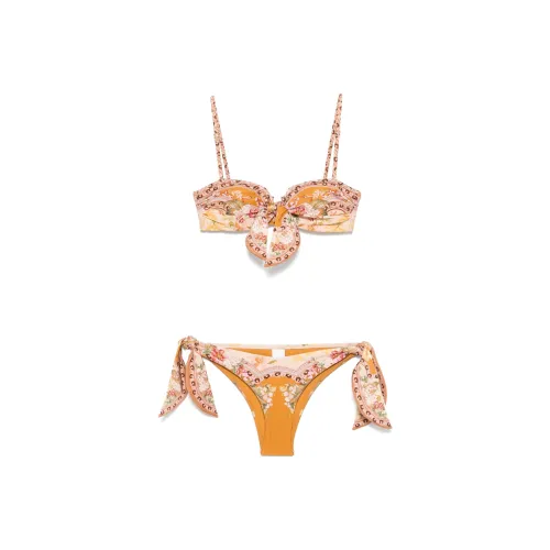 Zimmermann Купальник Комплект Женский Оранжевый
