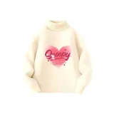 [Комбинированная нить Core-Spun Водолазка] Экрю Градиентный Белль