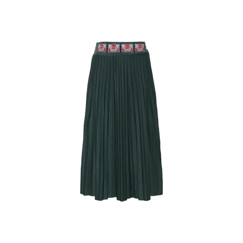 LIEBO Повседневный Длинный Юбка Женские Aden Зеленый