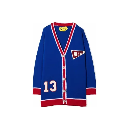 Off Белый Синий Kids Свитера