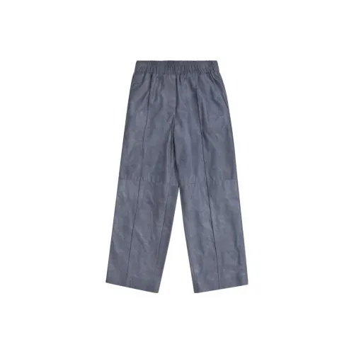 BRUNELLO CUCINELLI Темно-синие Kids Спортивные брюки