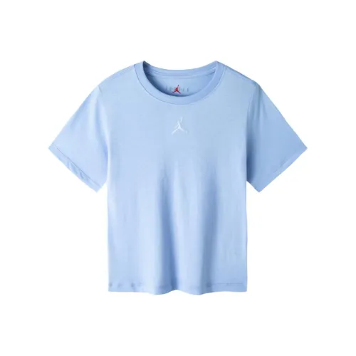 Джордан T Рубашка Свет Морской синий Дети Возраст 3-7 лет