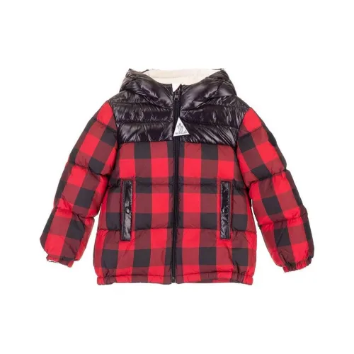 MONCLER Куртки и пальто Красный Черный Для малышей и детей дошкольного возраста