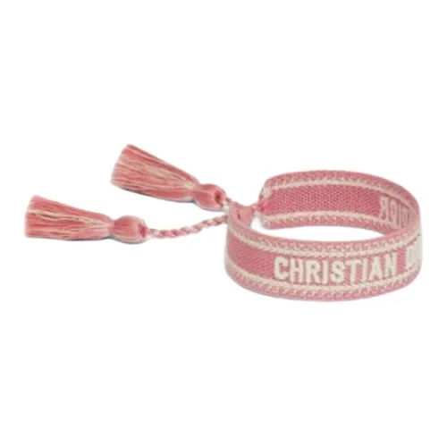 DIOR Хлопок Ткань Браслеты Женские Розовый