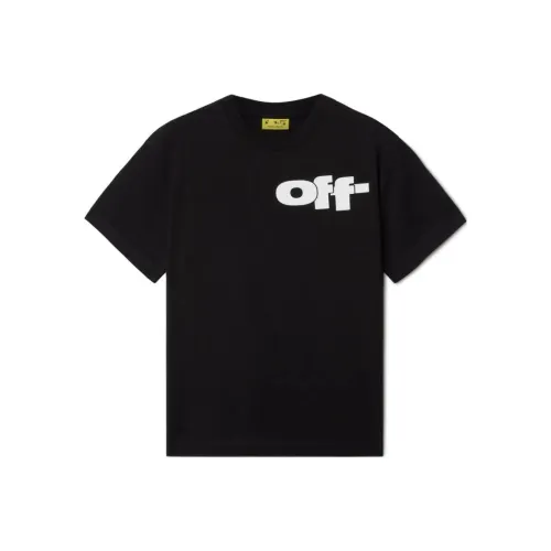 Off Белый черный Kids T-рубашки