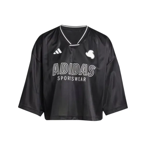 Adidas Tiro Cut3 Stripes Футбол Джерси Женские Черный Белый