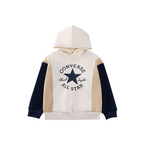 Конверс Свитшот Классический стиль Белый Детский Возраст 3-7 лет