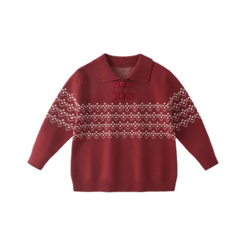 JELLYBABY Трикотаж Бордовый Детский