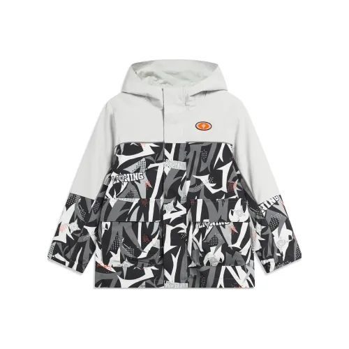 LINING YOUNG Детский топ Черный Белый С принтом по всей поверхности Детский