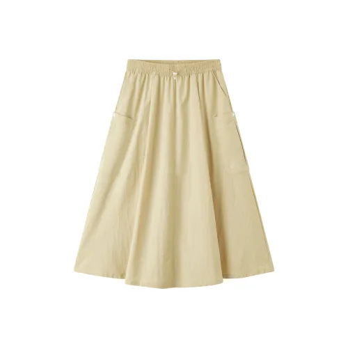 PELLIOT Повседневный Длинный Юбка Женские
