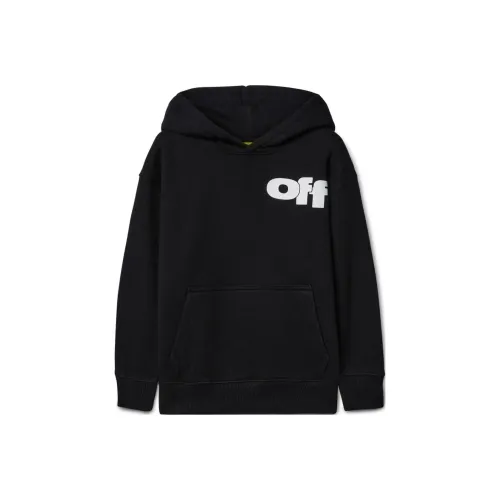 Off Белый черный Kids Свитшоты