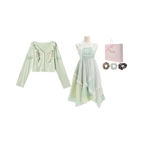 SNBL Комплект с юбкой Женские Кардиган+Платье-камзол