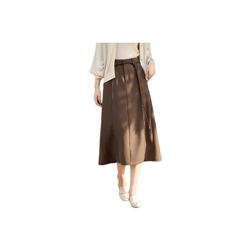 XWI Повседневный Длинный Юбка Женские Cold Brew Кофе