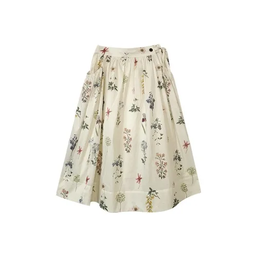 WUPODAMANVZHUANG Повседневный Длинный Юбка Женские Ванильный Крем