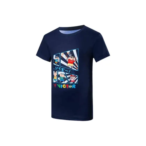 Виктор X Crayon Shinchan T-рубашка CENTURY синяя детская