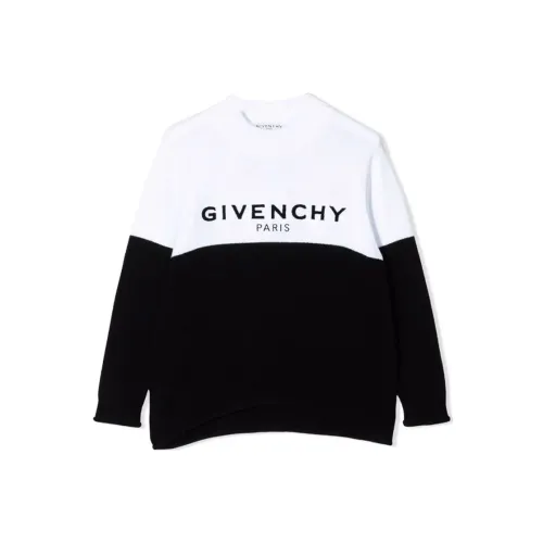 GIVENCHY Детская одежда с принтом буквы круглый вырез длинные рукава черный детский