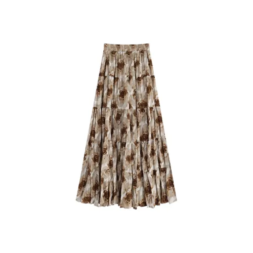 Garbege Повседневный Длинный Юбка Женские