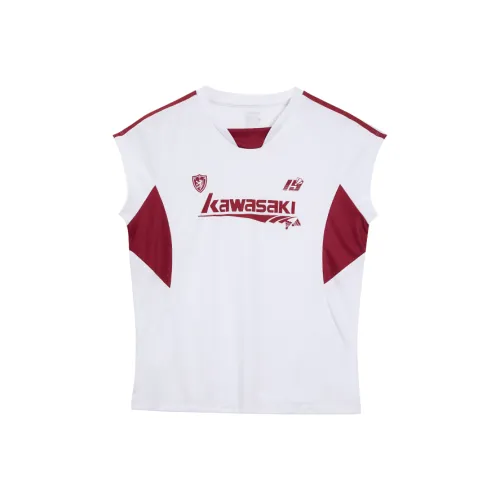 Кавасаки Small Waist Series Бадминтон Джерси Женские Красный и Белый