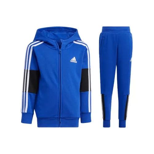 Adidas Повседневная Спортивная Одежда Детская Полу-Флуоресцентный Синий