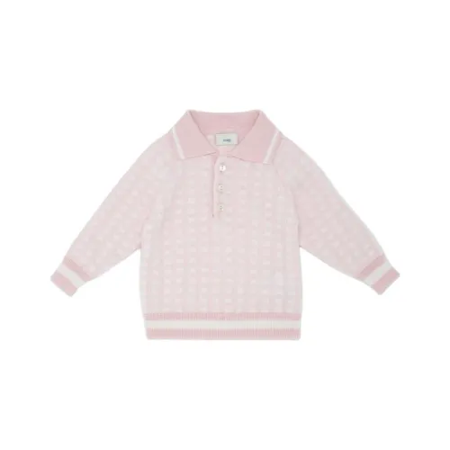 FENDI Свитер Детская одежда KNIT Пуловер Розовый Infant And Toddler