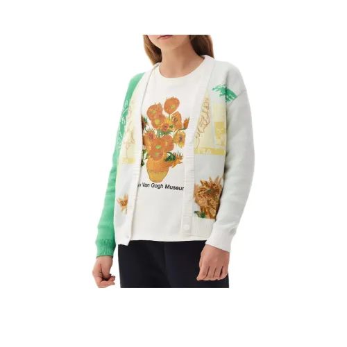 FILA KIDS X FANGAOBOWUGUAN LIANMINGKUAN Свитер Фрукты Молочно-зеленый Подростки