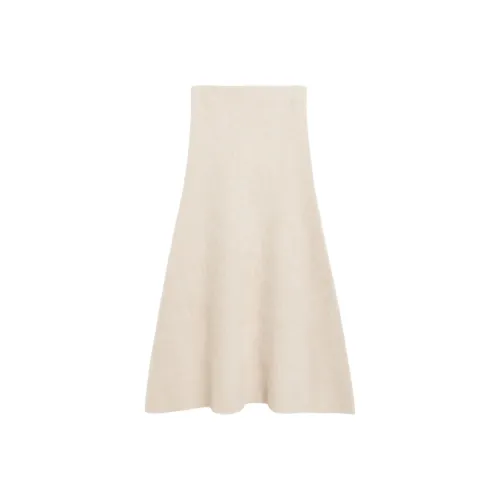 BY MALENE BIRGER COPENHAGEN MBC Повседневный Длинный Юбка Женская Color Shell Gray