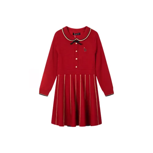 HAZZYS Детское платье цвет кораллово-красный