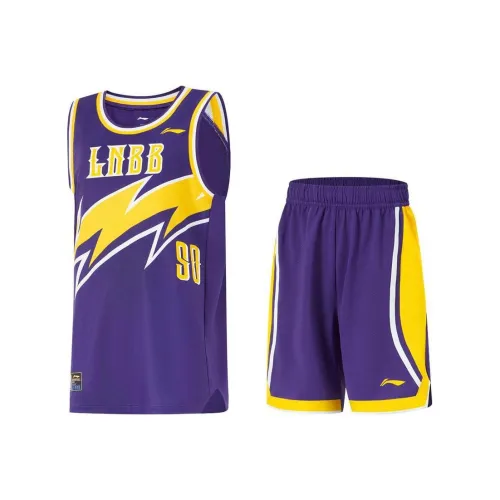 LINING YOUNG Повседневная спортивная одежда Новый Пурпурный Lakers Детский