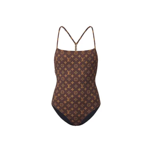 LOUIS VUITTON Монограмма One Piece Купальник One Piece Купальник Женский Коричневый