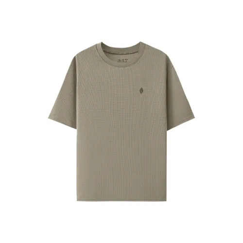 Skechers T-Shirt Мужской Ореховый Серый 00YF