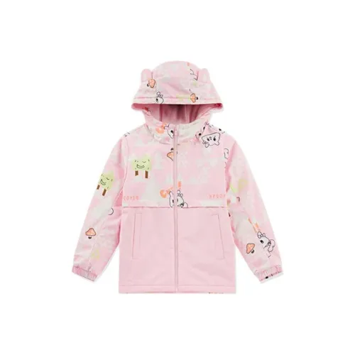 QIAODAN Ветровка The Petals Are Full OF Фиолетовый Prints Детский