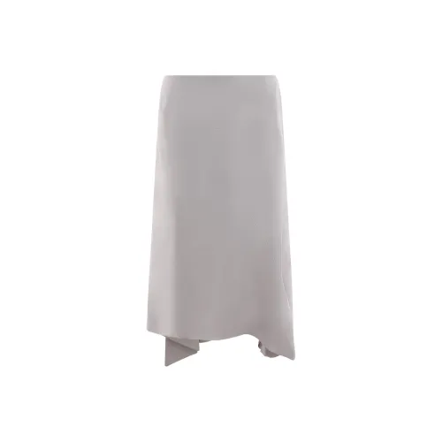 VICTORIA BECKHAM SS25 Повседневный Длинный Юбка Женские Серый