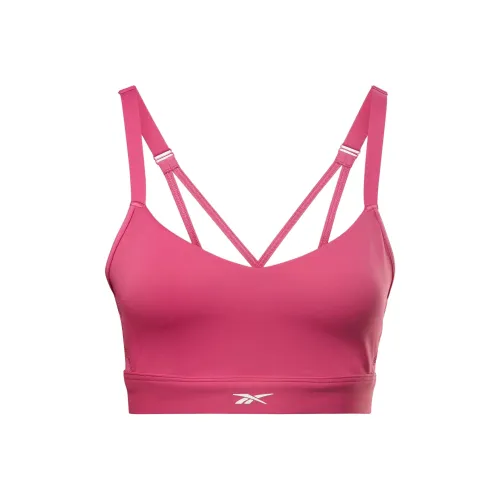Reebok Lux Strappy Спортивный бюстгальтер Спортивное белье Женское Розовый