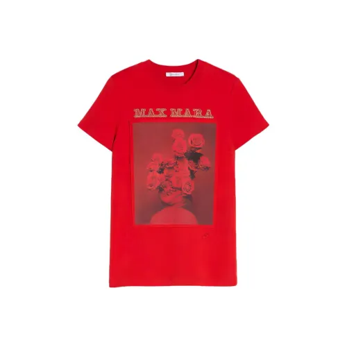 MaxMara Женские Рубашки T Красного Цвета